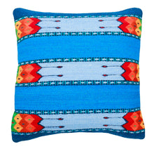 Load image into Gallery viewer, Handwoven Zapotec Indian Pillow - La Playa Wool Oaxacan Textile