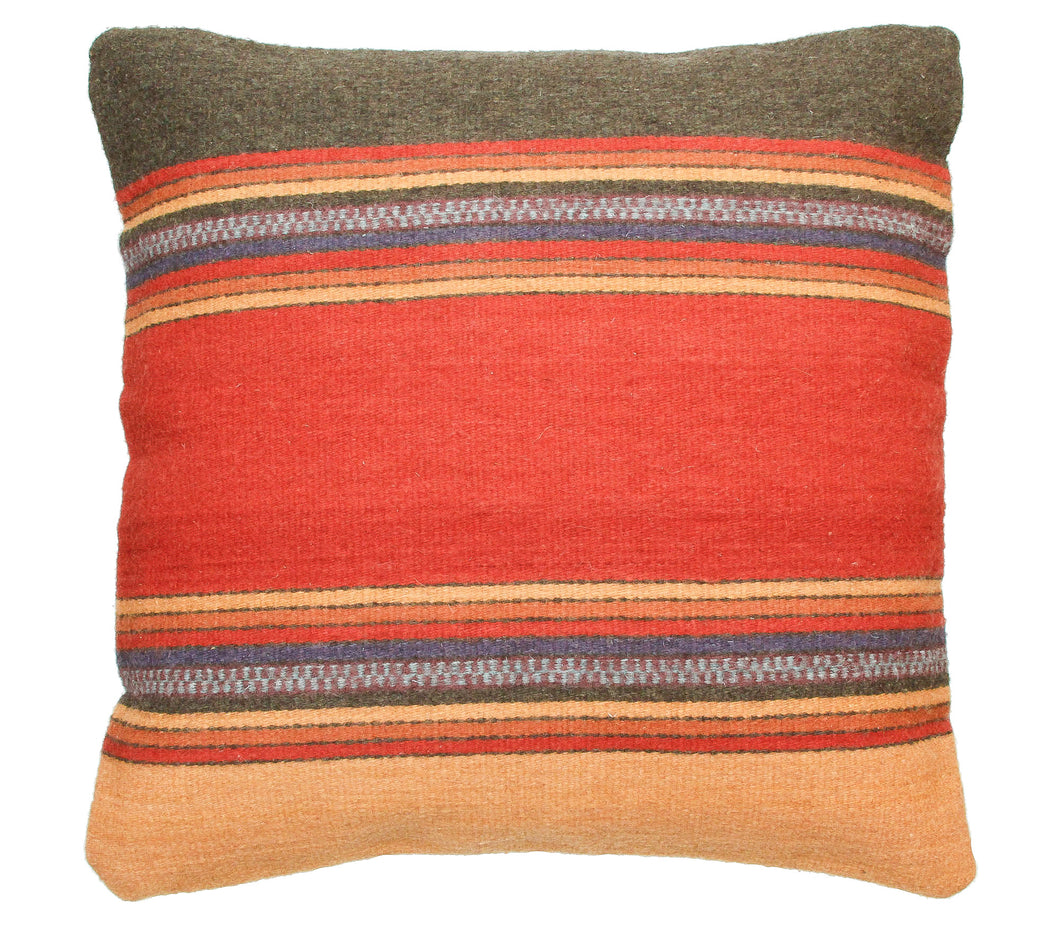 Handwoven Zapotec Indian Pillow - Midday Maynard Cintas Wool Oaxacan Textile
