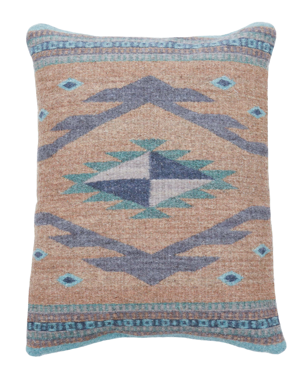 Handwoven Zapotec Indian Pillow - Vallarta Wool Oaxacan Textile