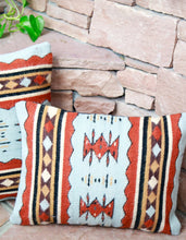 Load image into Gallery viewer, Handwoven Zapotec Indian Pillow - Meli&#39;s Waves Wool Oaxacan Textile